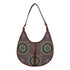 Multicolored Ethnic Motifs Printed Half Moon Hobo Bag - Uncommongifts.in